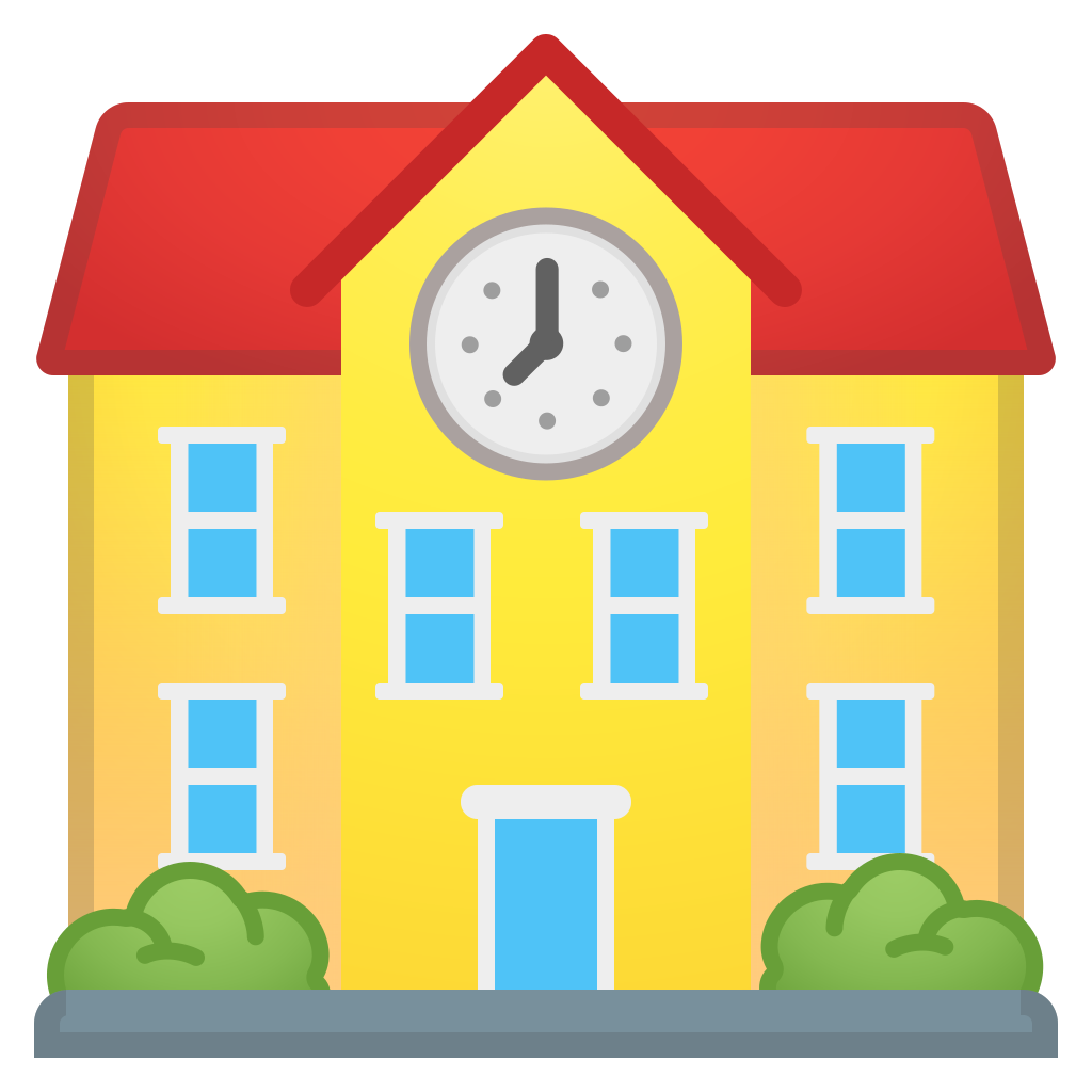 1024x1024 School Icon Noto Emoji Travel Places Iconset Google