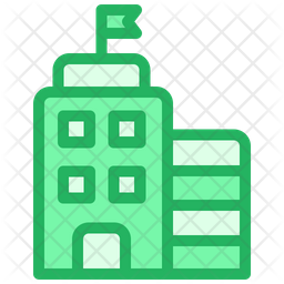 256x256 School Icon Of Colored Outline Style