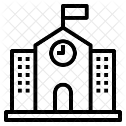 256x256 School Icon Of Line Style