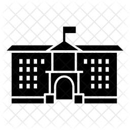 256x256 School Icon Of Glyph Style