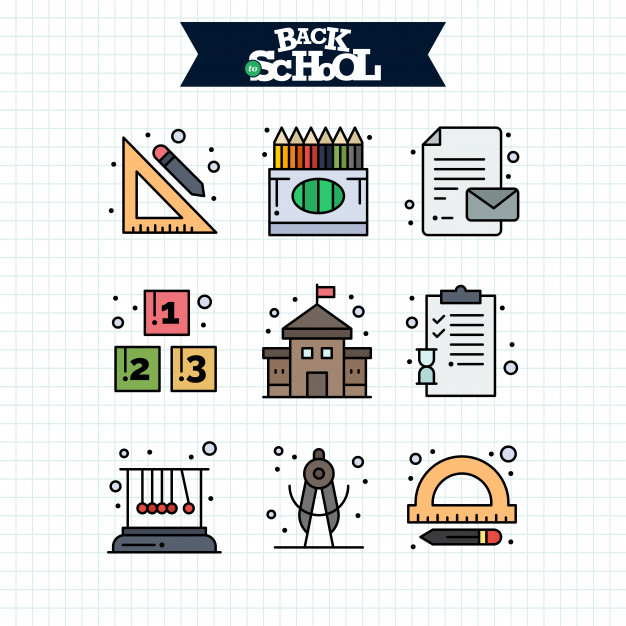 626x626 Back To School Icon Education And Learning Line Icons Set Vector