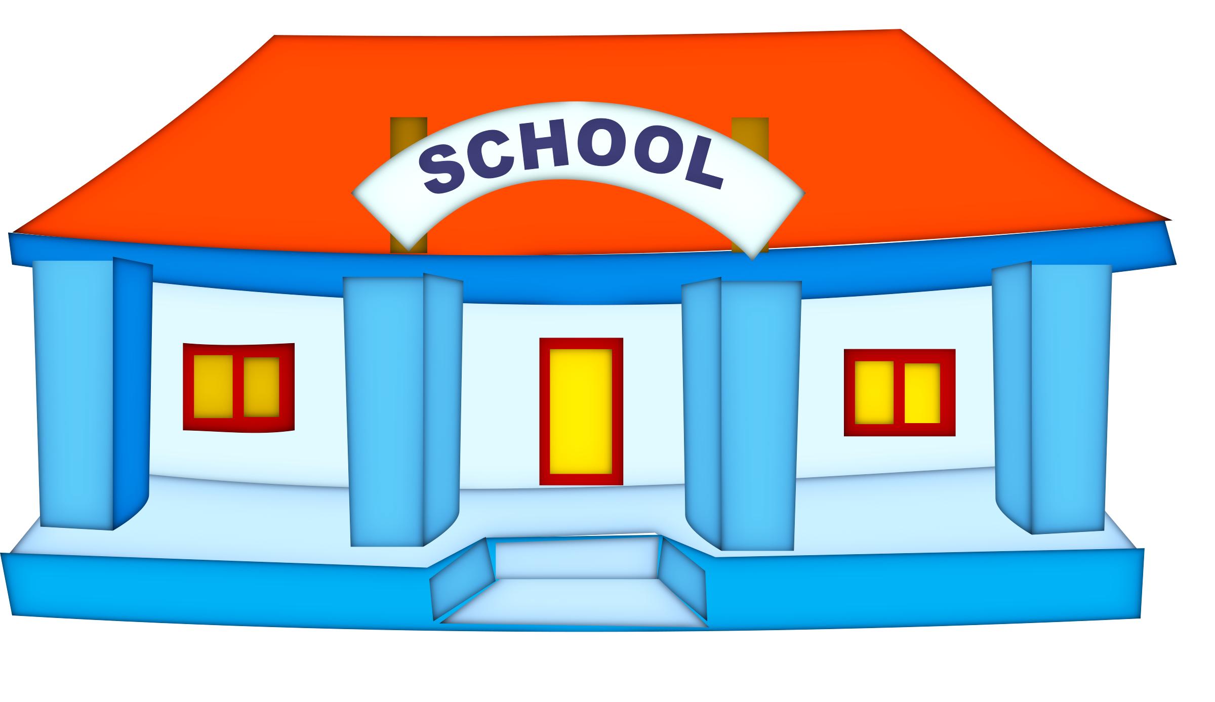 2400x1387 School Building Icons Png