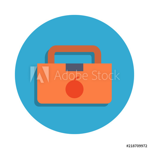 500x500 Healthy School Lunch Colored In Blue Badge Icon Element Of School