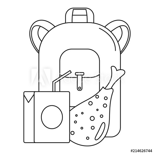 500x500 Juice School Lunch Icon Outline Illustration Of Juice School