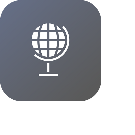 512x512 Study, School, Map, World, Education Icon Of Glyph Style