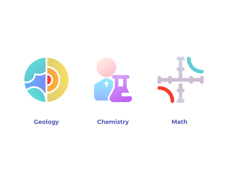 800x600 School Subject Icons