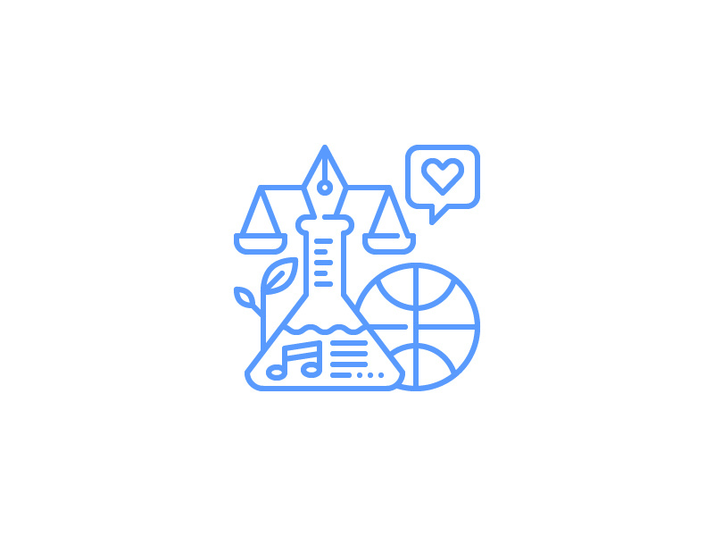 800x600 School Subject Iconustration Icon