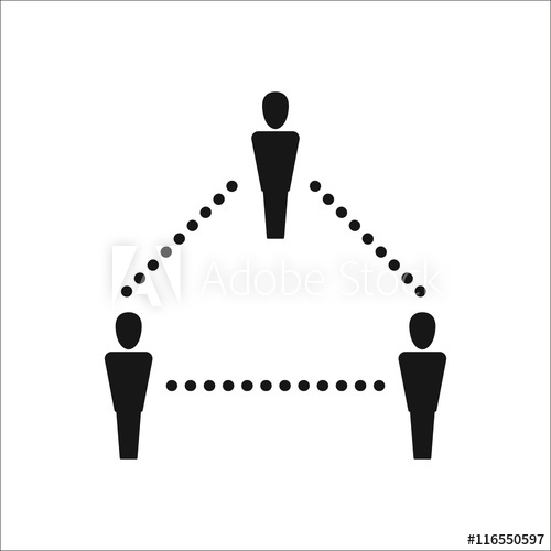 500x500 Sociology School Subject Simple Icon On Background