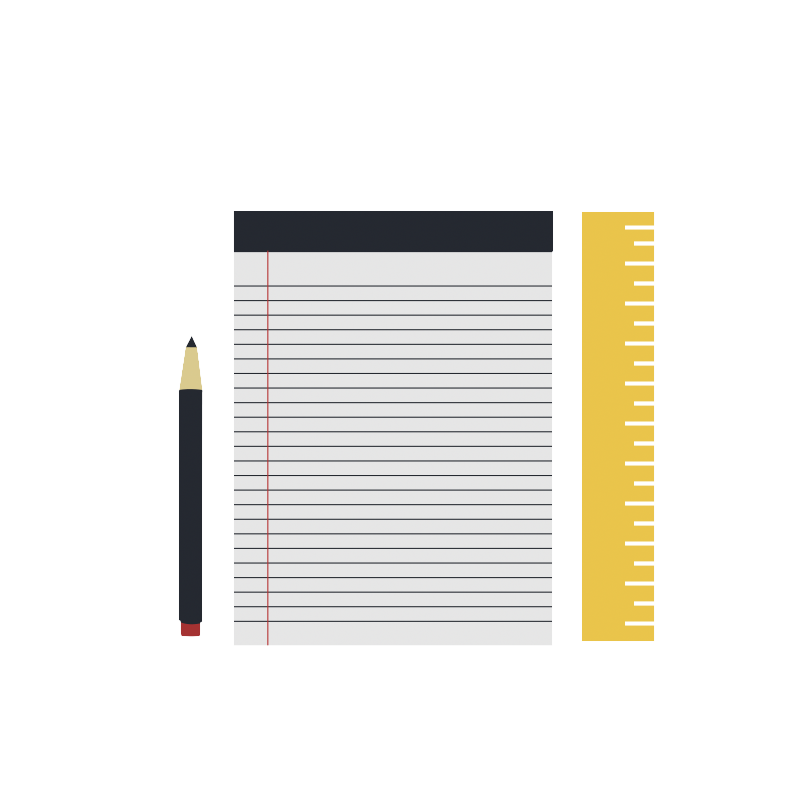 800x800 School Supplies Icon Motion Graphic Stock