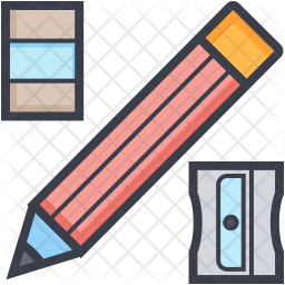 256x256 School Supplies Icon Of Colored Outline Style