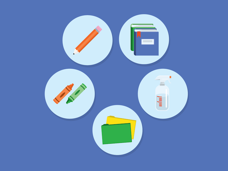 800x600 School Supply Icons