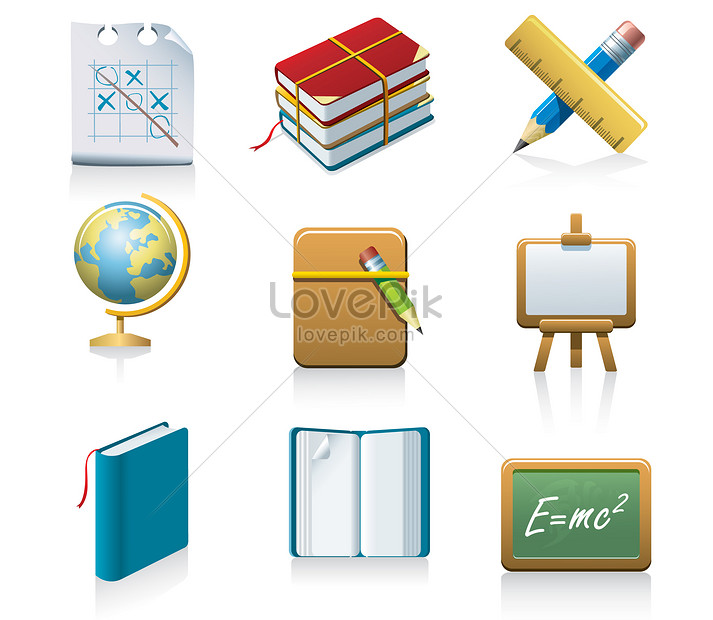 713x620 School Supplies Icon Illustration Image Picture Free Download