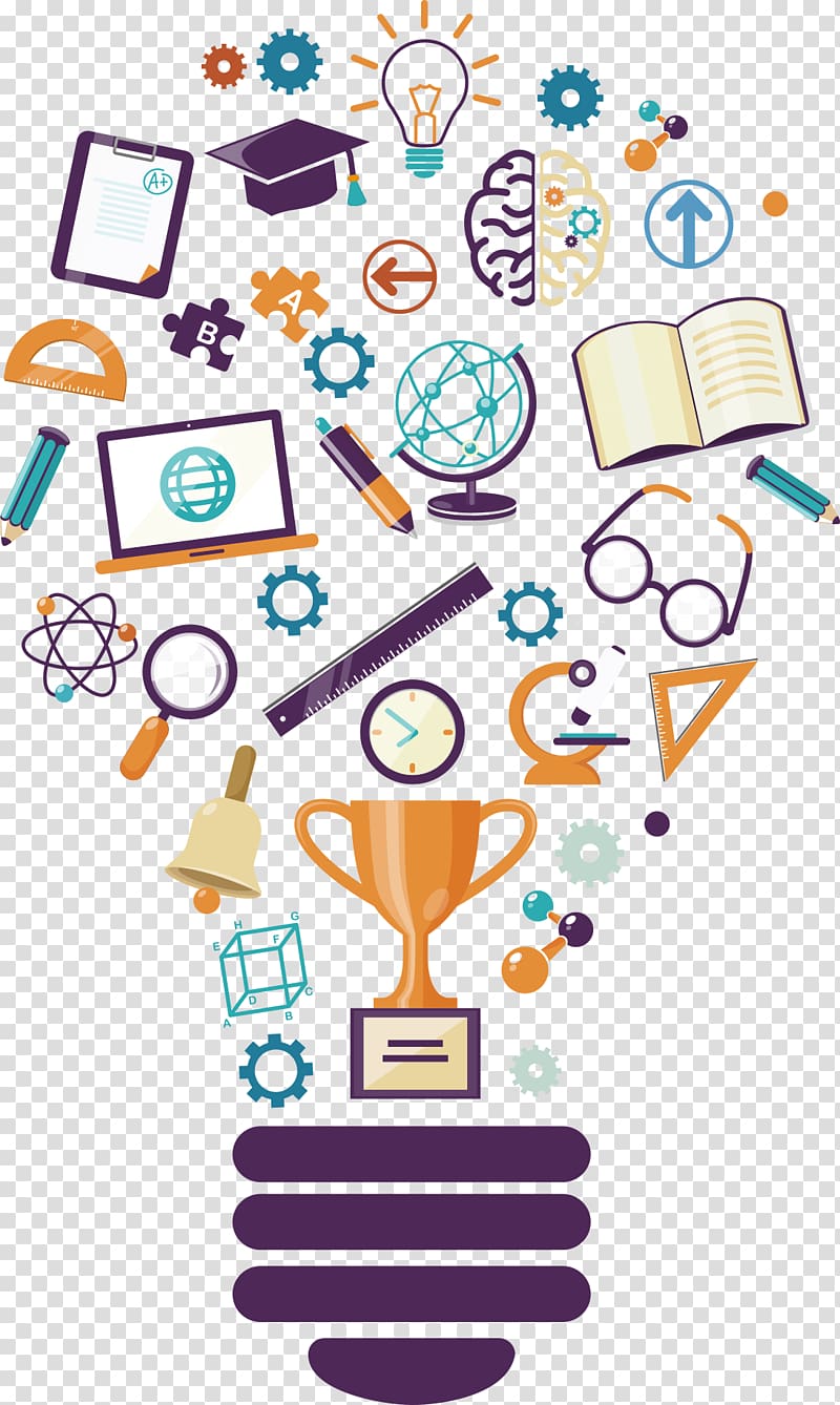 800x1338 Light Bulb With Ideas Icon, Incandescent Light Bulb Education Icon