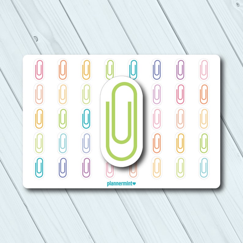 794x794 Paper Clip Planner Stickers Icon Erin Condren Life Planner Etsy