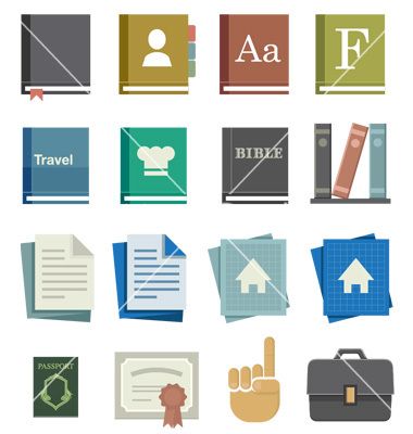 380x400 School Work Icons Free Vector On Vectorstock Icon Design Work