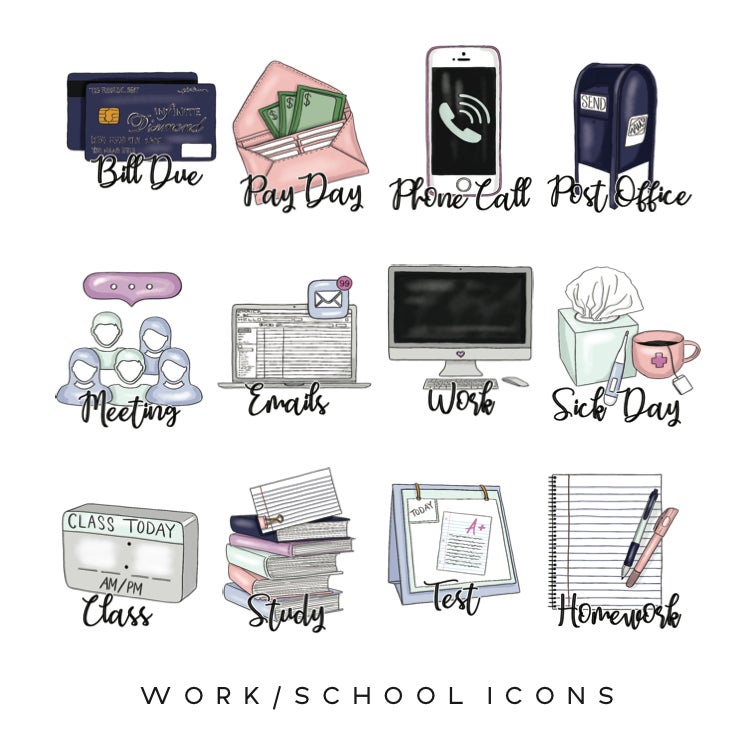 750x750 Work School Planner Icons Paperpanduh