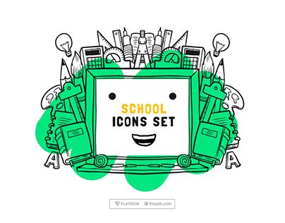 404x316 Check Out New Work On My Portfolio School Icons Set