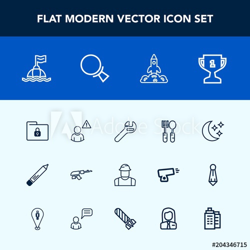 Modern, Simple Vector Icon Set With Security, Sea, Weapon, Gun 500x500 Modern, Simple Vector Icon Set With Security, Sea, Weapon, Gun