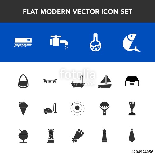 Modern, Simple Vector Icon Set With White, Sea, Science, Planet 500x500 Modern, Simple Vector Icon Set With White, Sea, Science, Planet