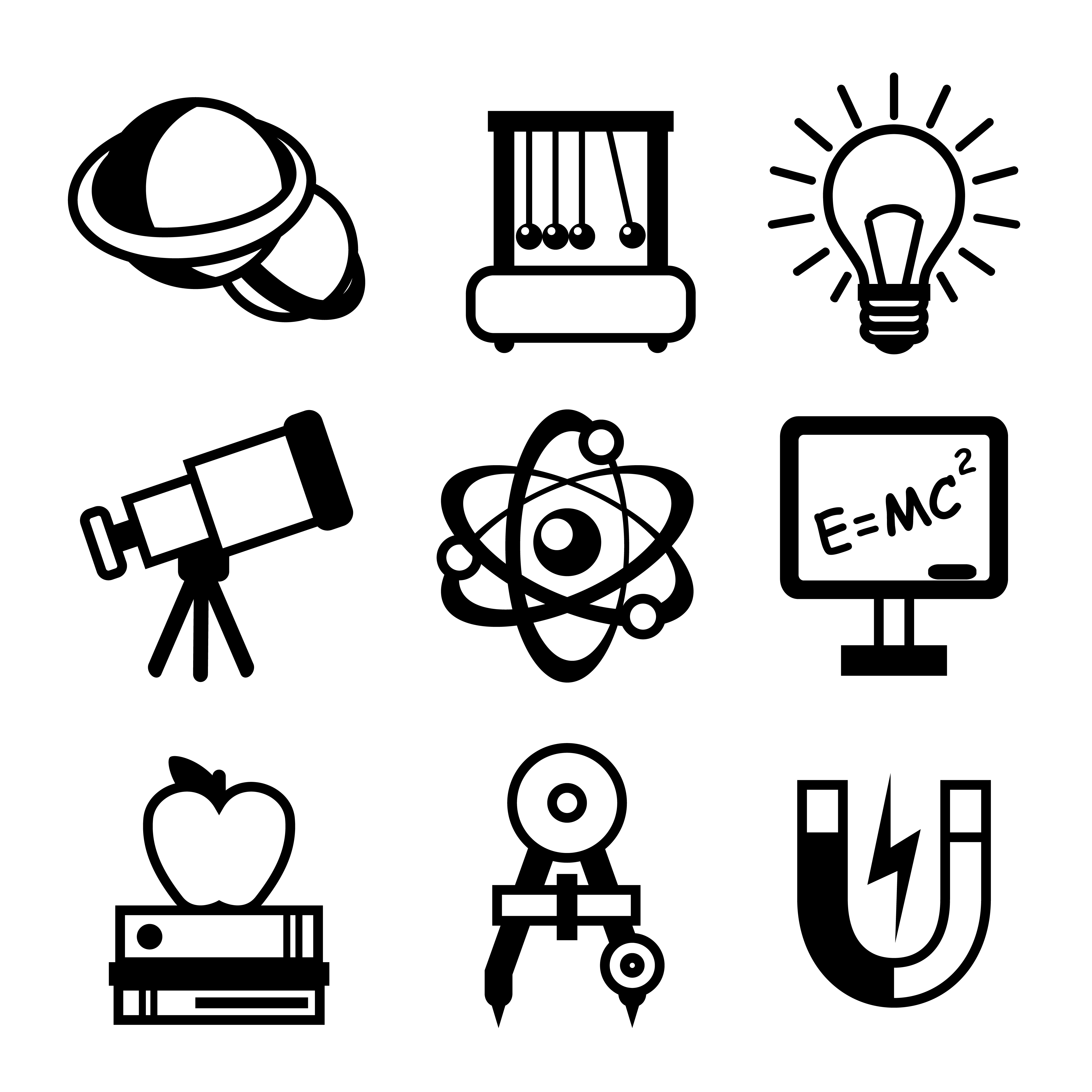 4500x4500 Physics Science Icons