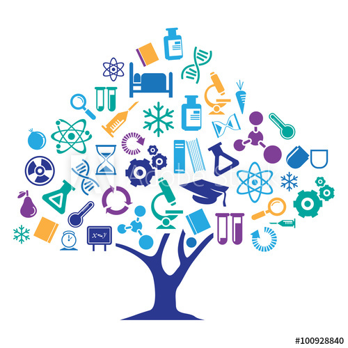 500x500 Science Icon Tree Illustration