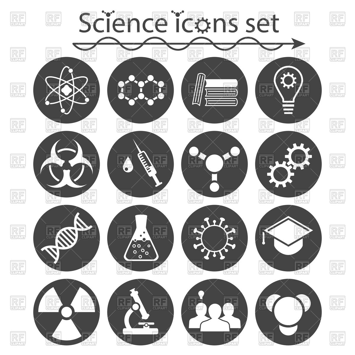1200x1200 Science Icons