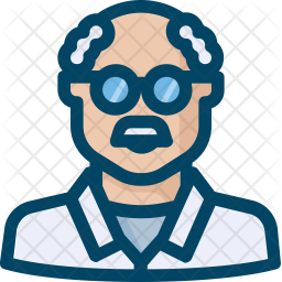 Scientist Icon Of Colored Outline Style 256x256 Scientist Icon Of Colored Outline Style