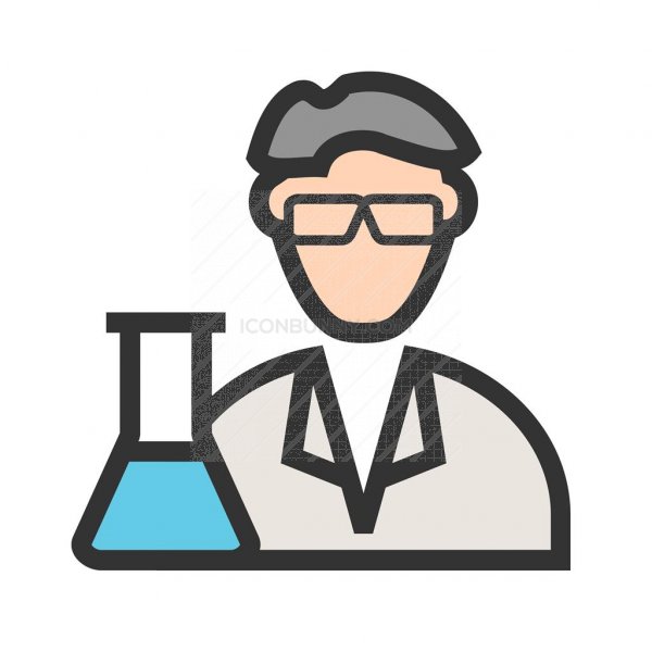Scientist Line Filled Icon 600x600 Scientist Line Filled Icon