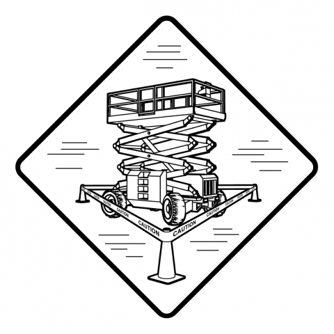 480x480 Scissor Lifts In Industrial And Construction Environments