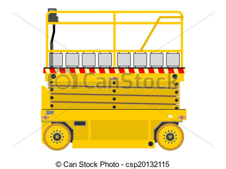 Scissor Lift Self Propelled Scissor Lift Isolated On White 450x337 Scissor Lift Self Propelled Scissor Lift Isolated On White