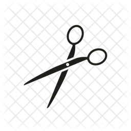 256x256 Scissors Icon Of Glyph Style