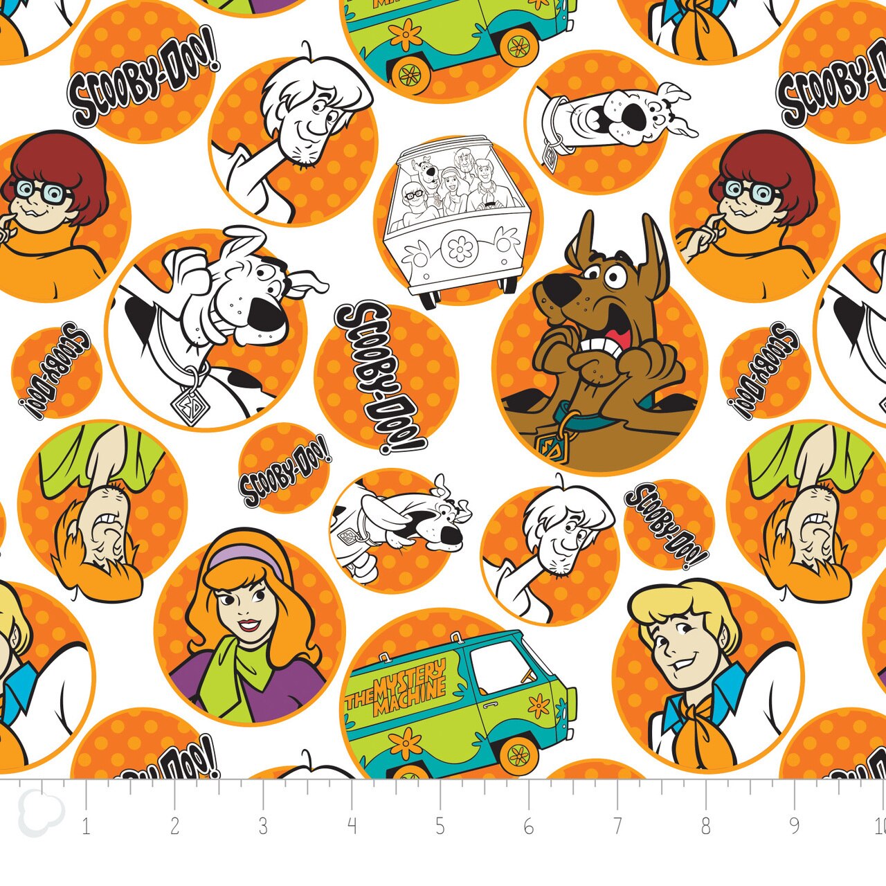 1280x1280 Scooby Doo Tonal Dots And Icons Orange