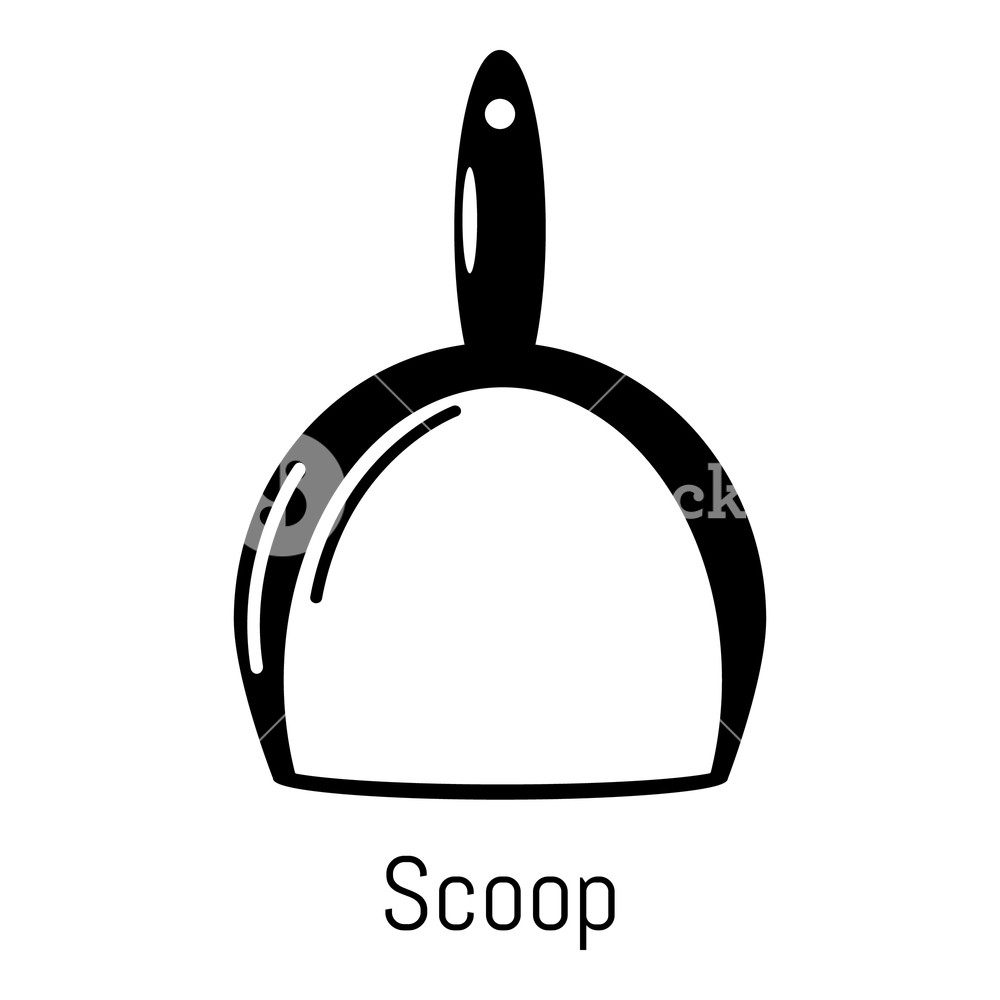 1000x1000 Scoop Cleaning Icon Simple Illustration Of Scoop Cleaning Vector