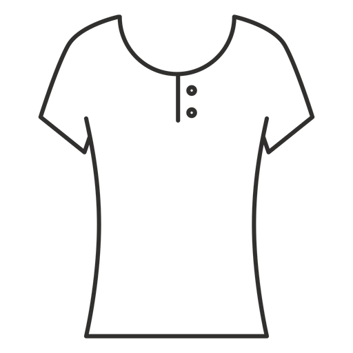 512x512 Scoop Henley T Shirt Stroke Icon