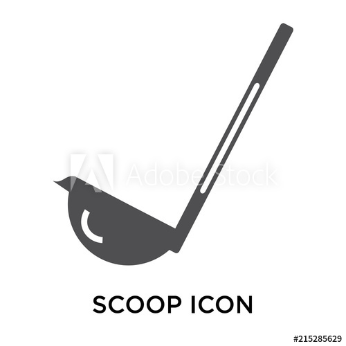 500x500 Scoop Icon On White Background Modern Icons Vector Illustration