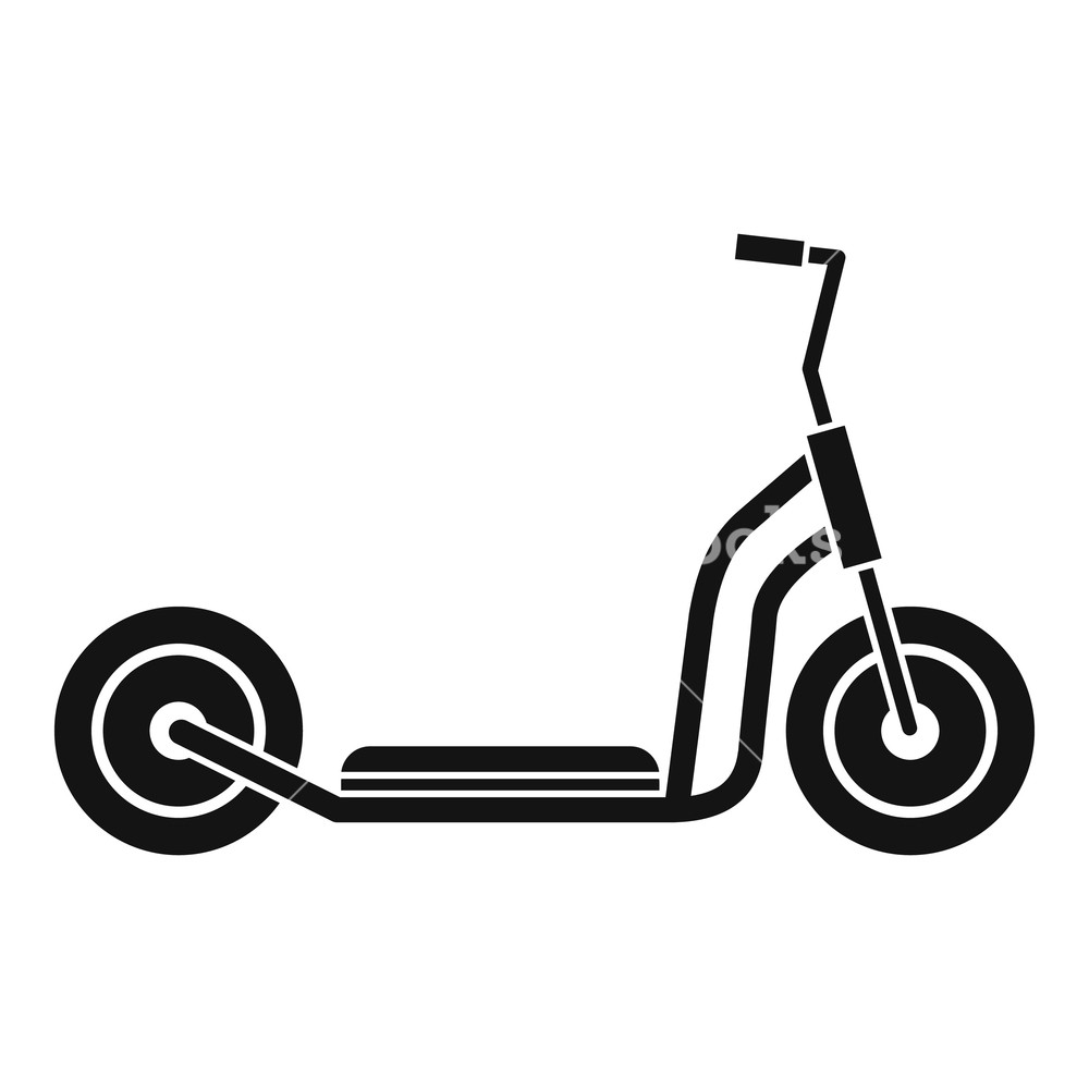 1000x1000 Kick Scooter Icon Simple Illustration Of Kick Scooter Vector Icon
