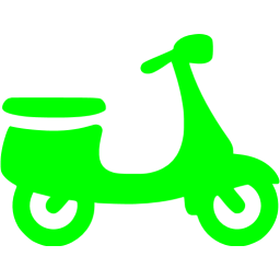 256x256 Lime Scooter Icon