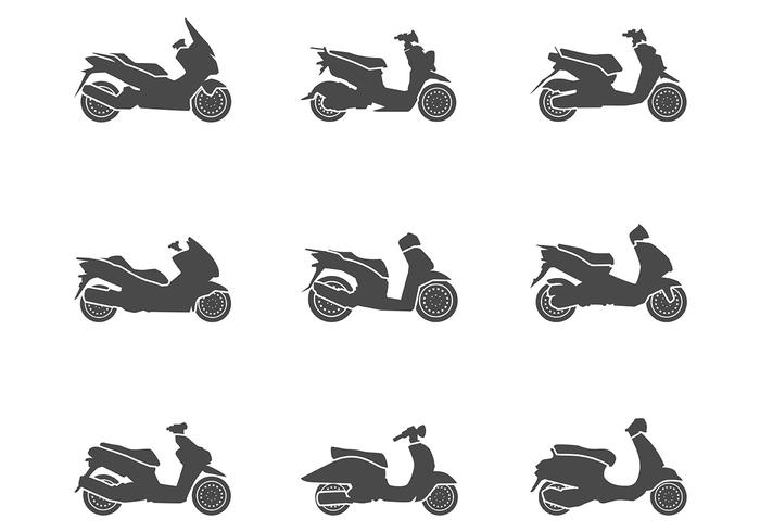 700x490 Scooter Icon Vector Stock Images