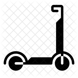 256x256 Scooter Icon Of Glyph Style