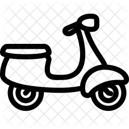256x256 Scooter Icon Of Line Style