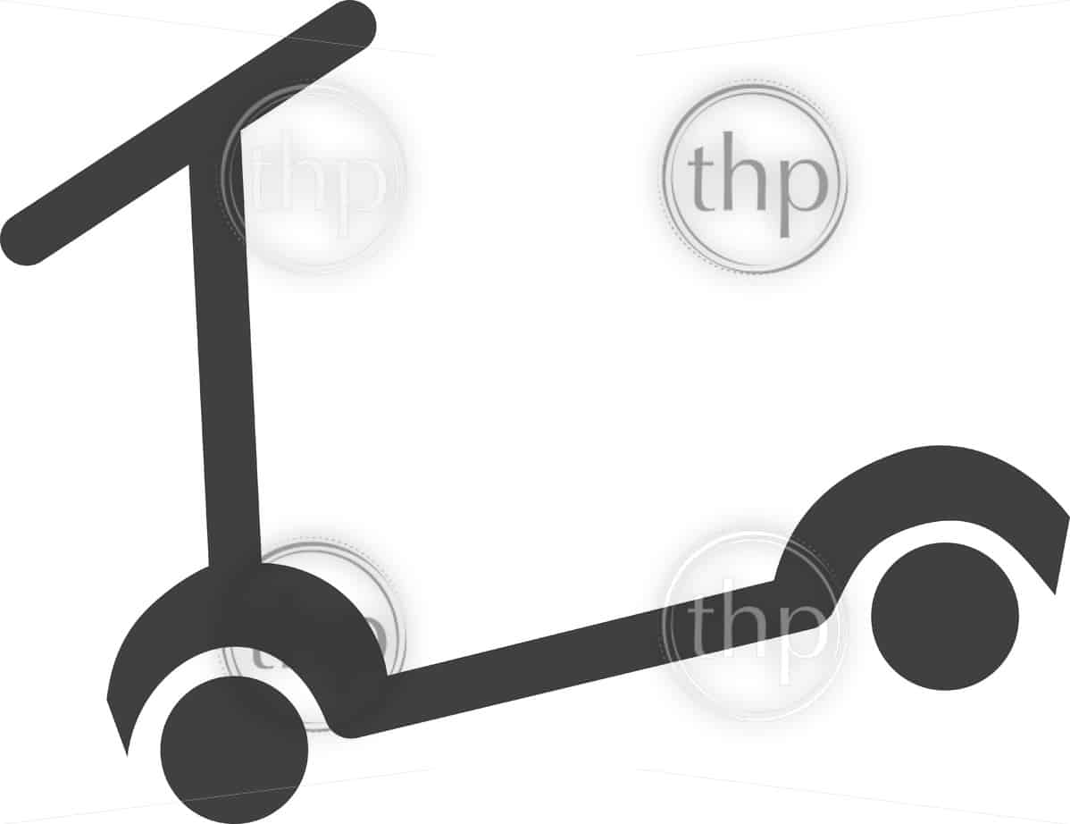 1198x922 Simple Scooter Icon In Vector Vector