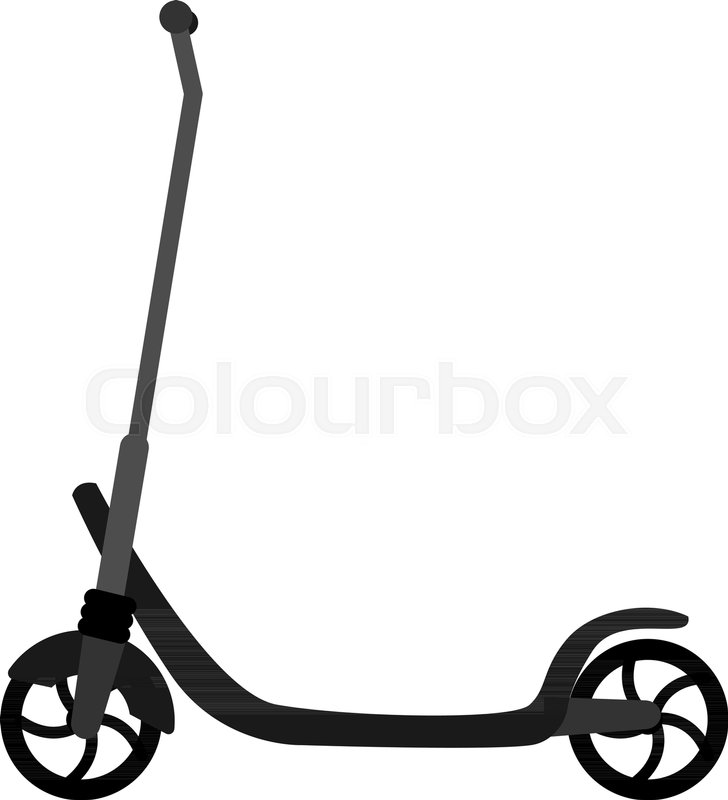 728x800 Electric Scooter Icon In Flat Style Stock Vector Colourbox