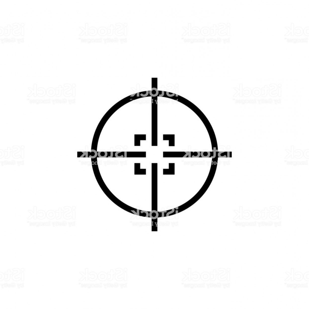 1228x1228 Sniper Crosshairs Icon Target Aim Cross Rifle Scope Rear Sight Gm