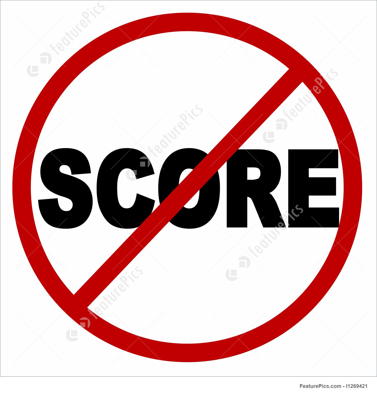 1300x1360 No Score Icon Stock Illustration