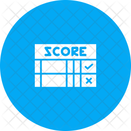 256x256 Score Icon Of Glyph Style