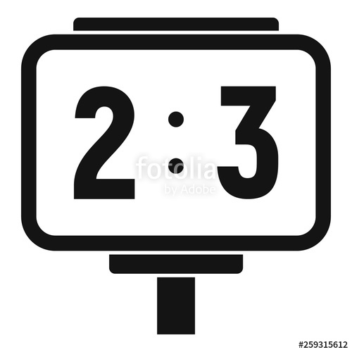 500x500 American Football Table Score Icon Simple Illustration