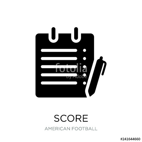 500x500 Score Icon Vector On White Background, Score Trendy Filled Icons