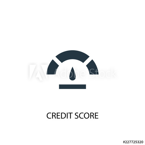 500x500 Credit Score Icon Simple Element Illustration Credit Score