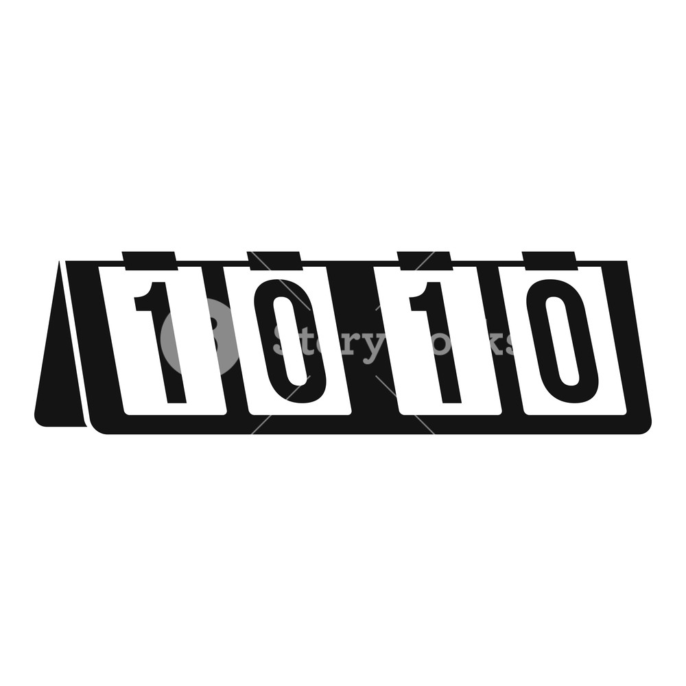1000x1000 Tennis Scoreboard Icon Simple Illustration Of Tennis Scoreboard