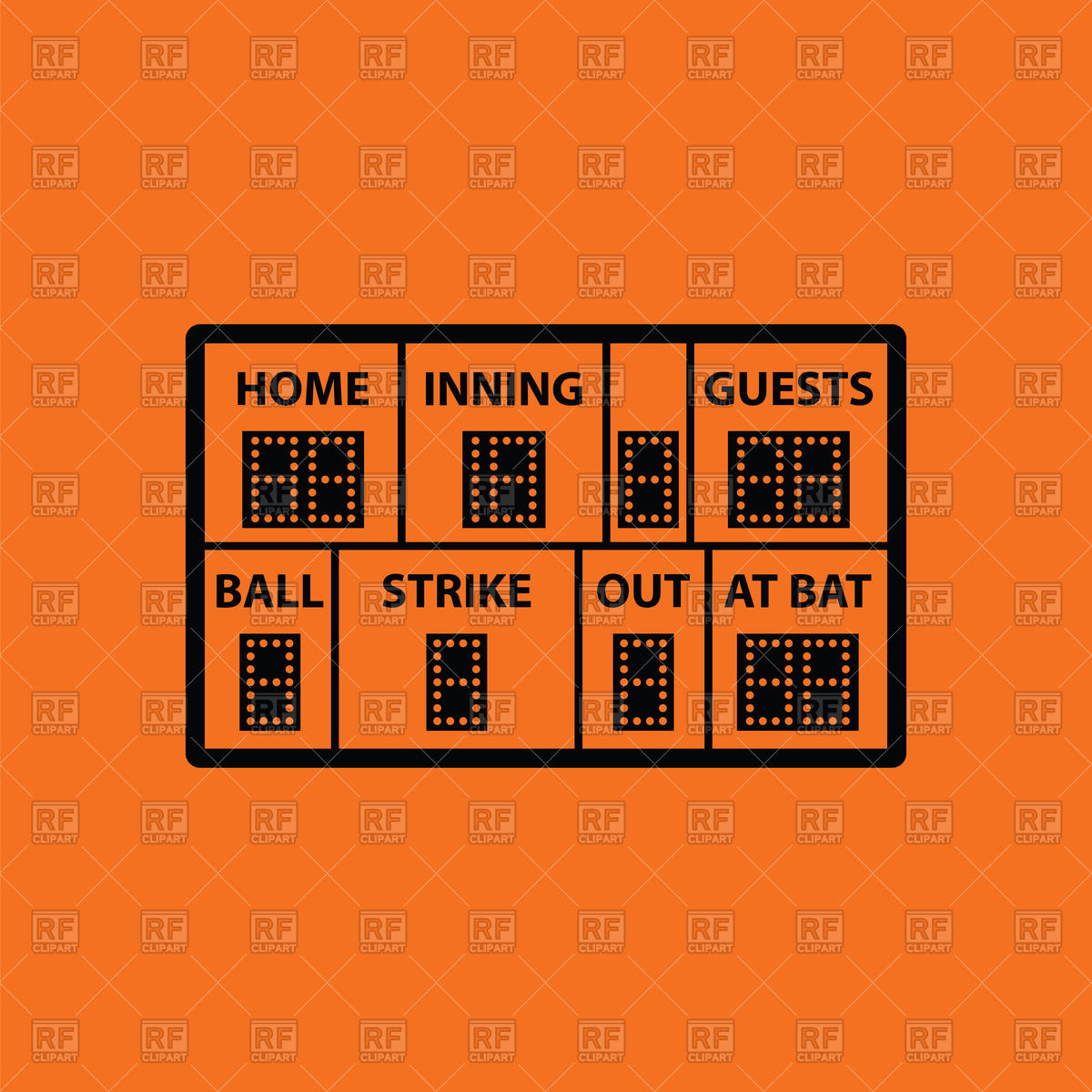 1200x1200 Baseball Scoreboard Icon Vector Image Of Sport And Leisure